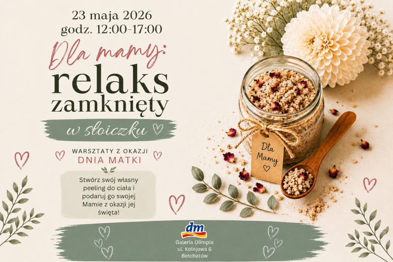 Warsztaty Dla Mamy w drogerii dm w Galerii Olimpia