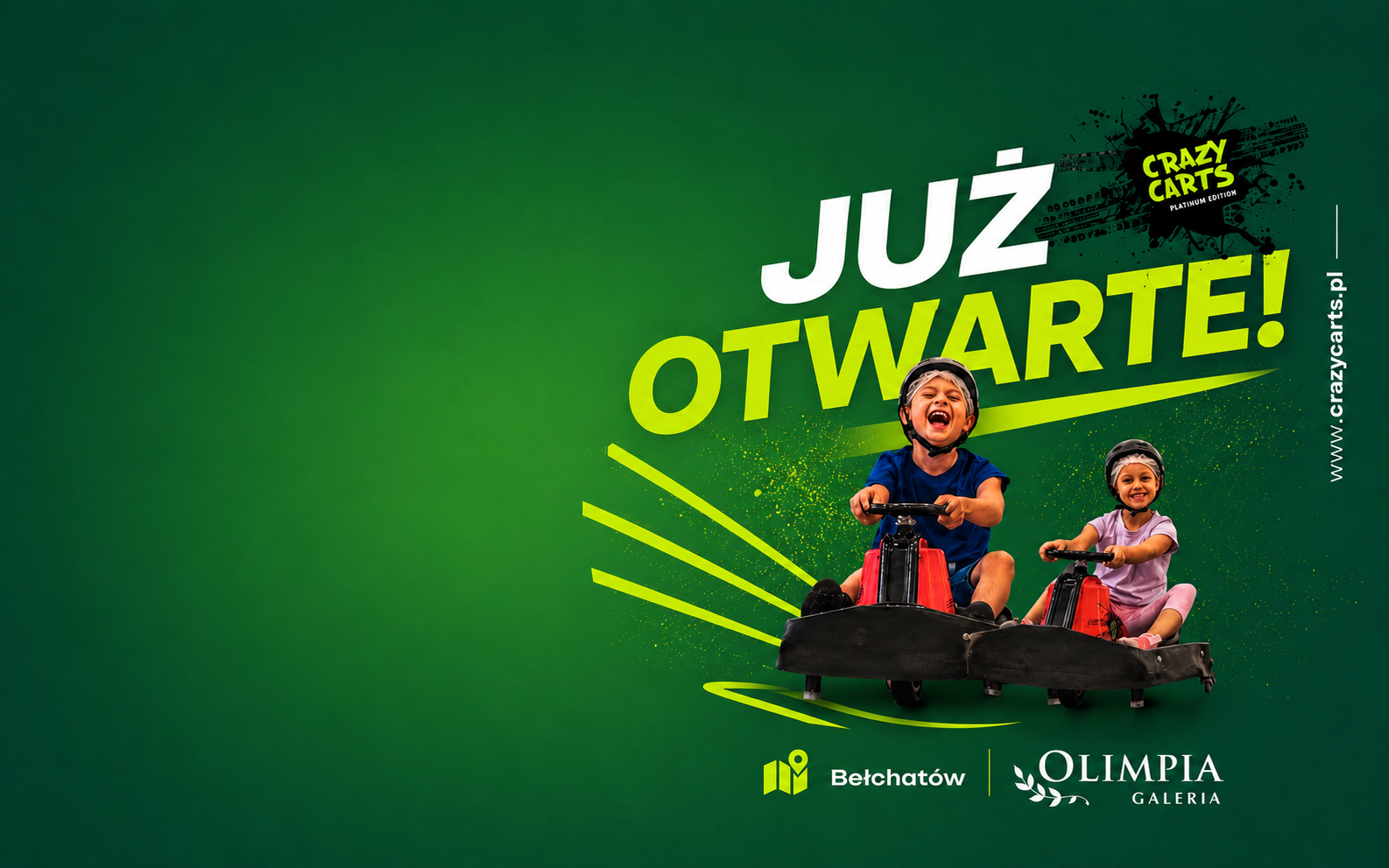 Crazy Carts już otwarte w Galerii Olimpia Bełchatów