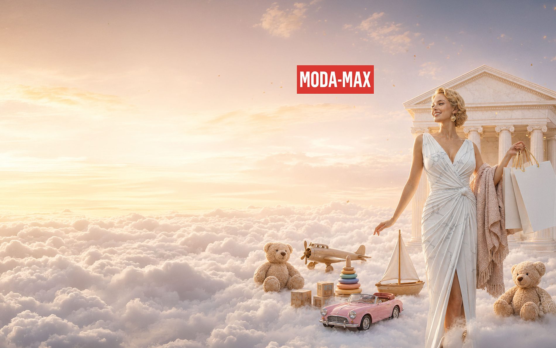 Grafika otwarcia sklepu MODA-MAX w Galerii Olimpia
