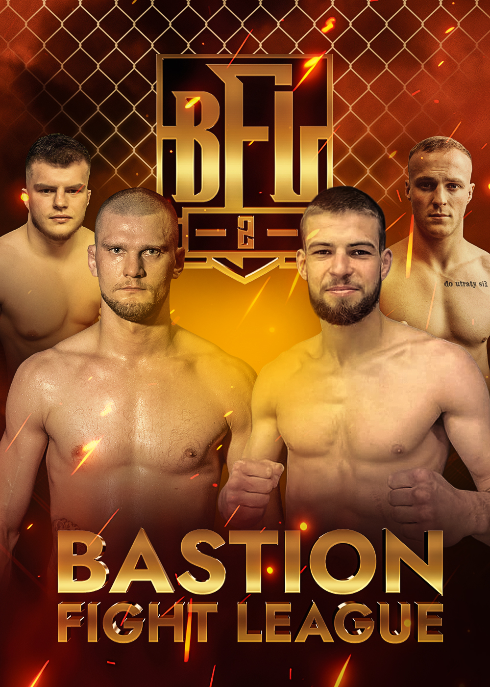 Ceremonia ważenia zawodników Bastion Fight League w Galerii Olimpia w Bełchatowie