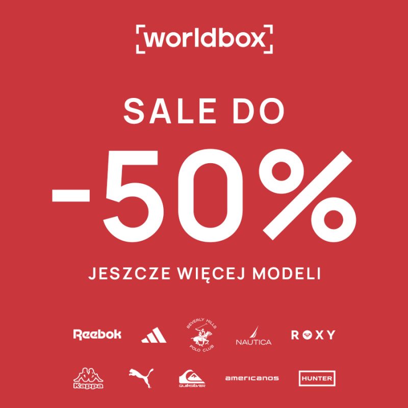 SALE do -50% w Worldbox Galeria Olimpia
