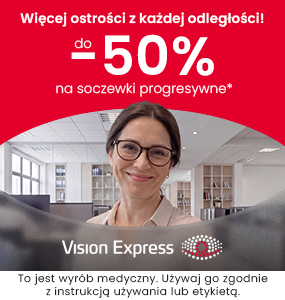 Vision Express do -50% na soczewki progresywne w Galerii Olimpia