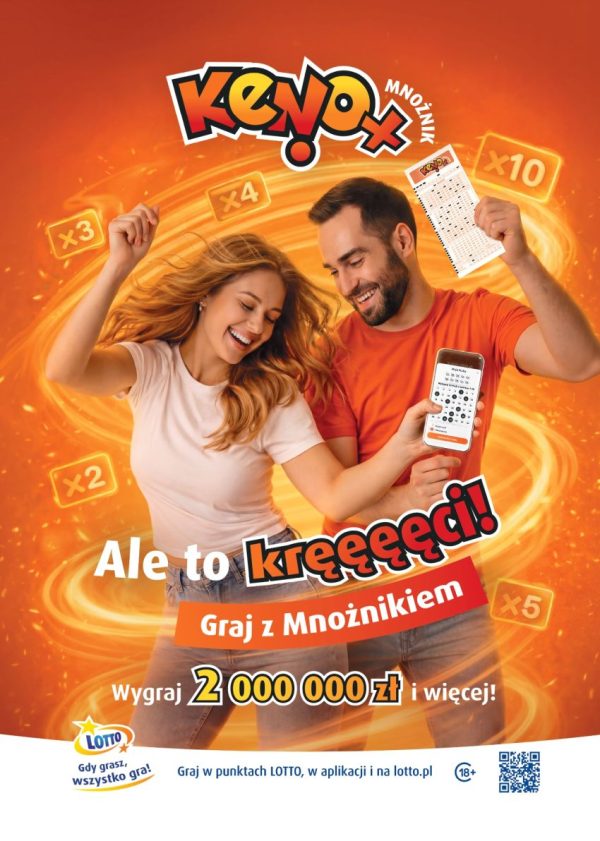 Keno z Mnożnikiem w punkcie LOTTO w Galerii Olimpia — graj i spróbuj szczęścia