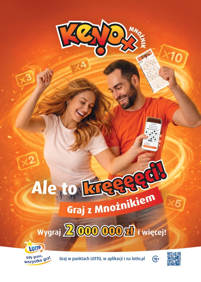 Keno z Mnożnikiem w punkcie LOTTO w Galerii Olimpia — graj i spróbuj szczęścia
