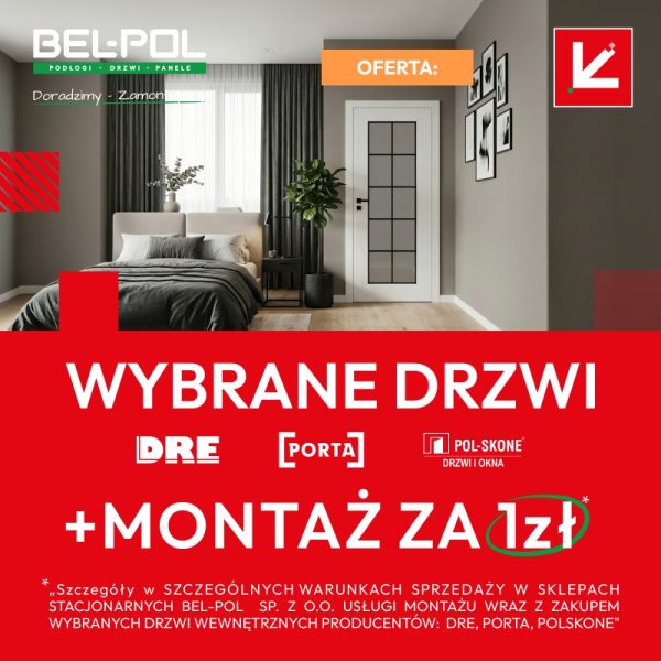 BEL-POL wybrane drzwi z montażem za 1 zł w Galerii Olimpia