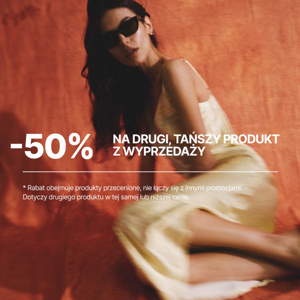 Promocja Diverse – -50% na drugi, tańszy produkt z wyprzedaży.