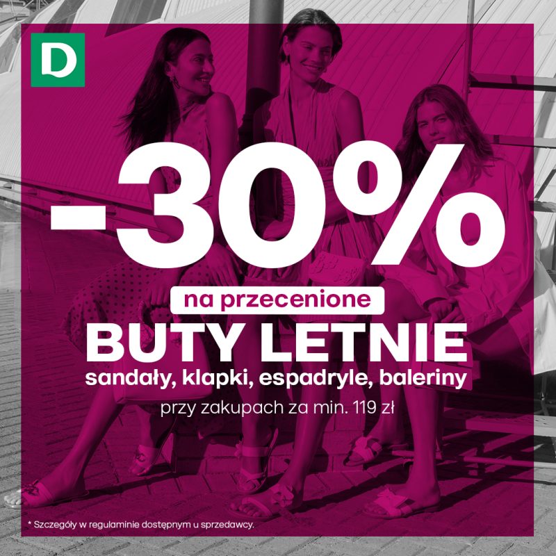 Deichmann -30% na buty letnie
