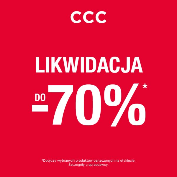 CCC w Galerii Olimpia – likwidacja kolekcji do -70% na wybrane akcesoria, obuwie i torebki.