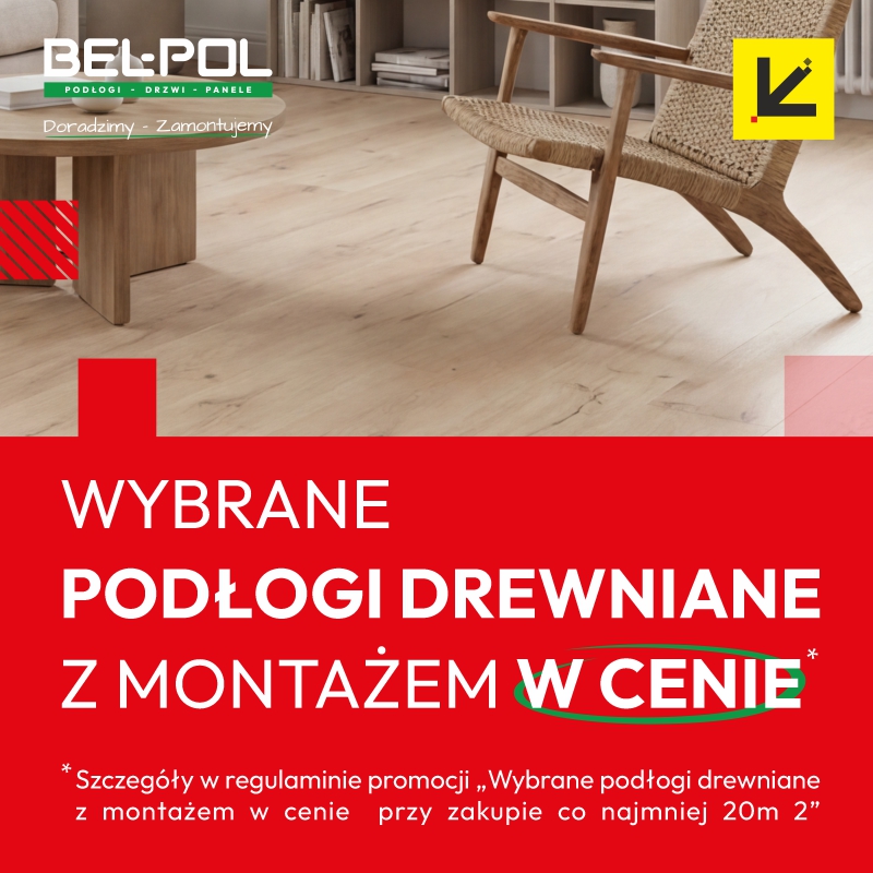 BEL-POL w Galerii Olimpia – wybrane podłogi drewniane z montażem w cenie.