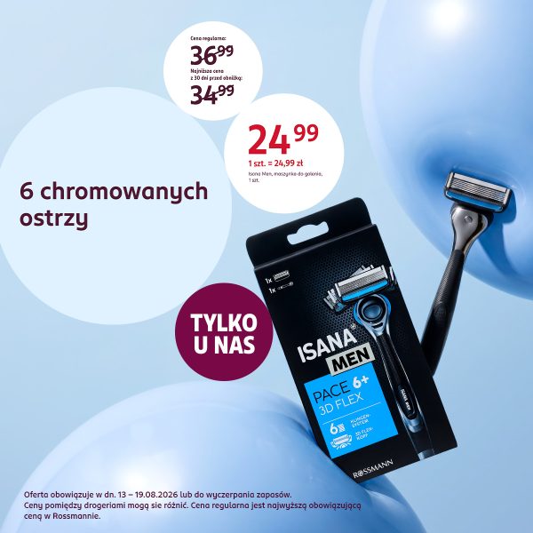 Rossmann maszynka Isana Men