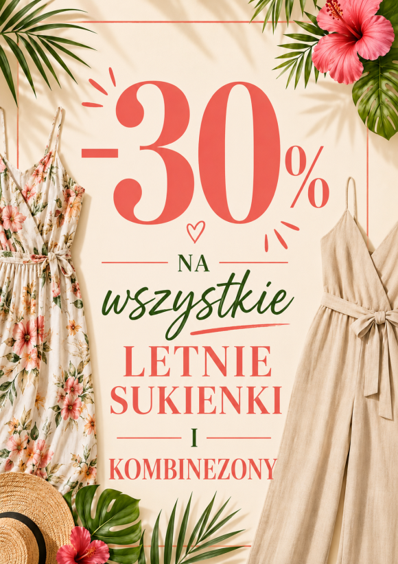 MODA MAX w Galerii Olimpia – promocja -30% na wszystkie letnie sukienki i kombinezony