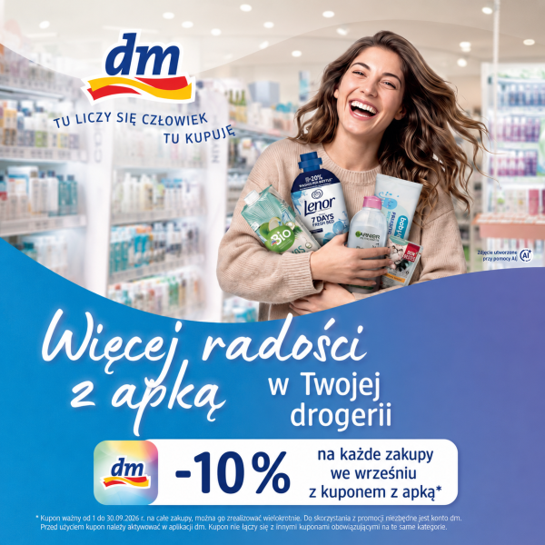 dm -10% z aplikacją