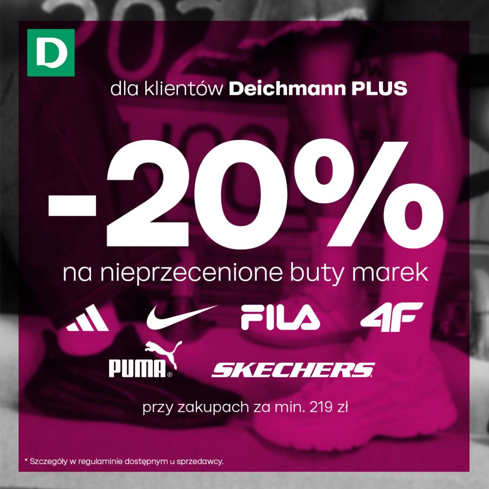 Deichmann PLUS -20% na buty markowe