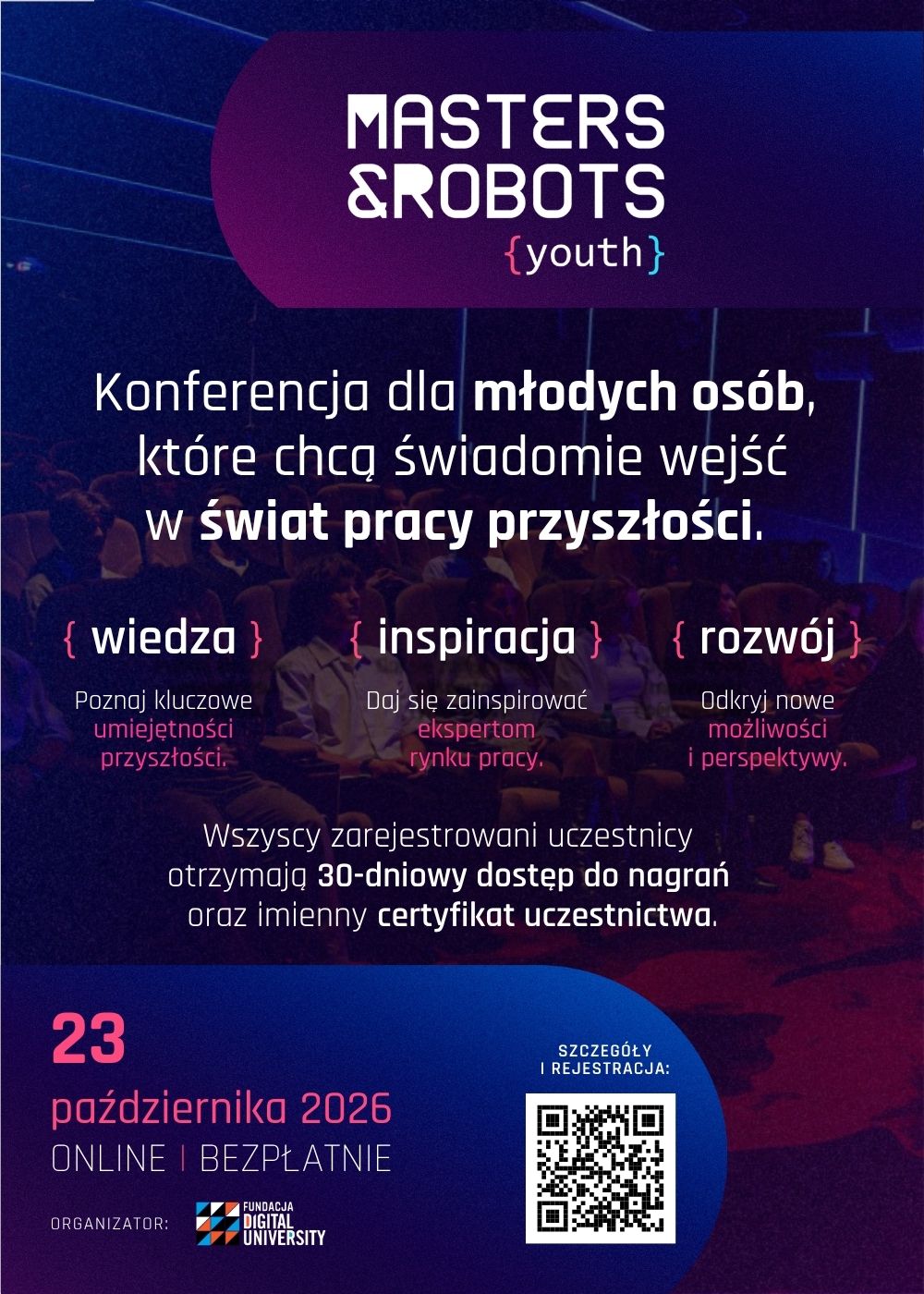Masters & Robots Youth 2026 | Bezpłatna konferencja online
