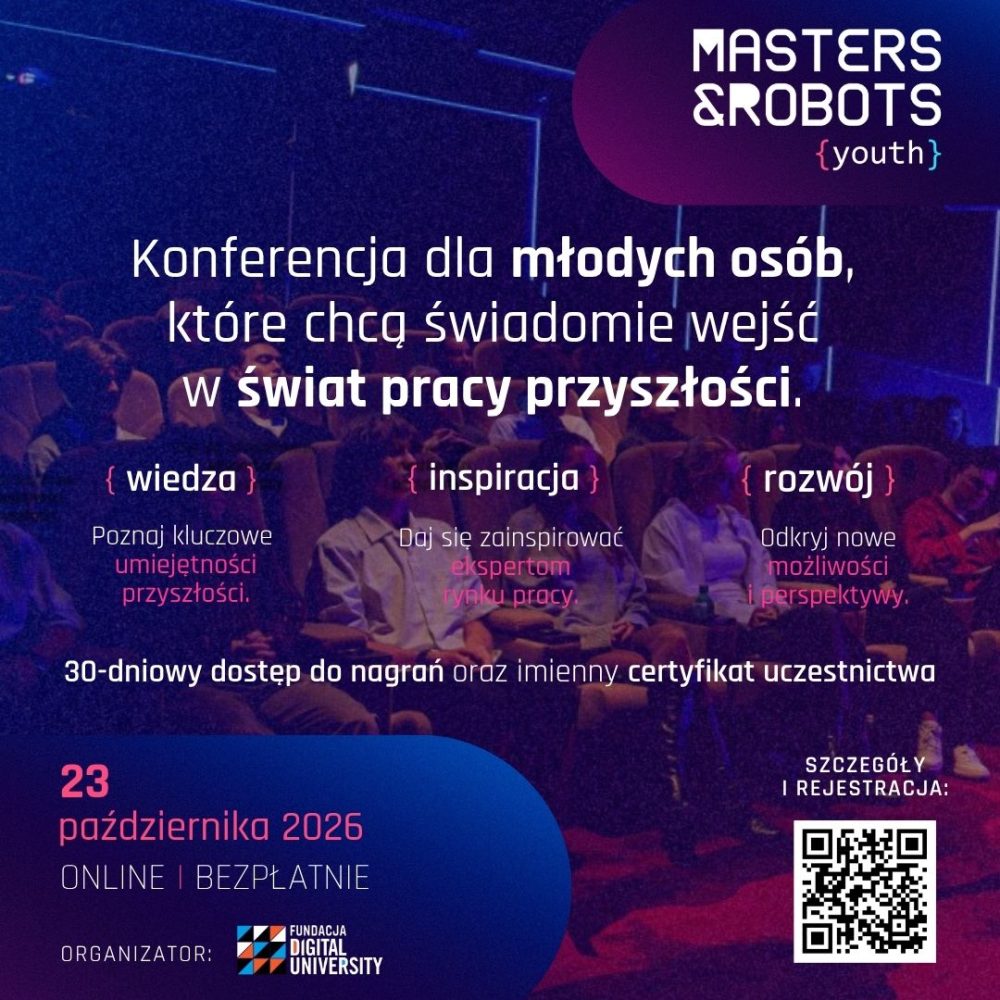 Masters & Robots Youth 2026 | Bezpłatna konferencja online