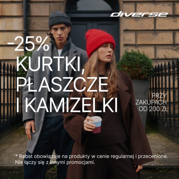 Diverse -25% na kurtki i płaszcze | Galeria Olimpia