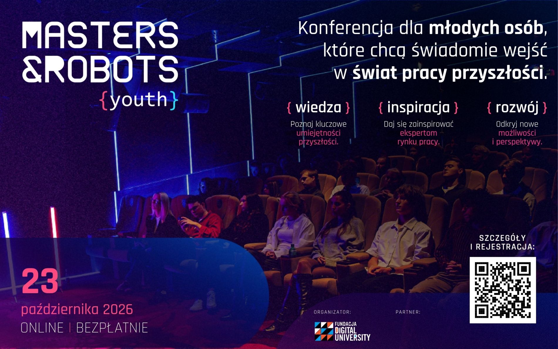 Masters & Robots Youth 2026 | Bezpłatna konferencja online