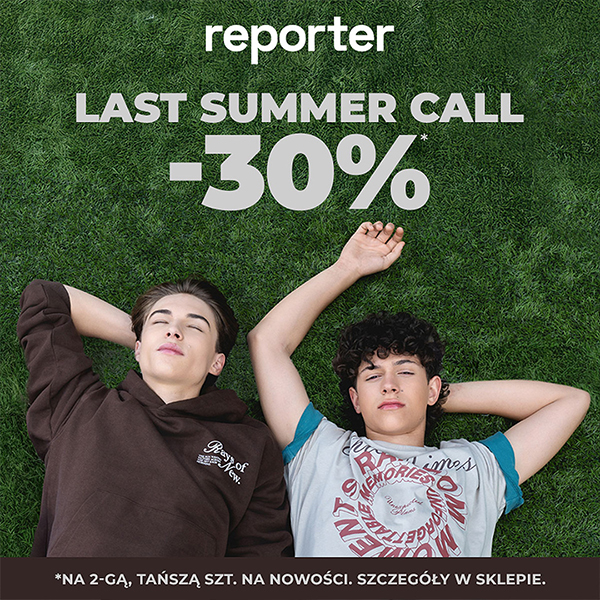 Reporter -30% na drugą rzecz | Galeria Olimpia
