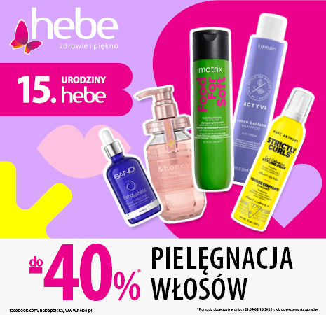 Hebe – pielęgnacja włosów do 40% taniej